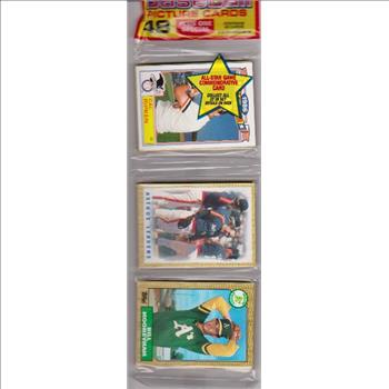 1987 Topps Baseball 49 Card Rack Pack w/ Cal Ripken On Front