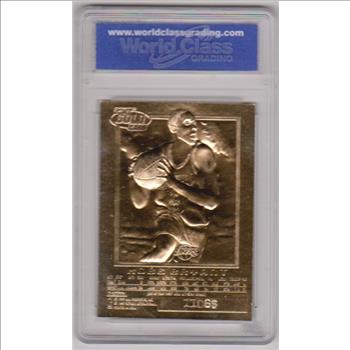 Rookie Graded Gem Mint 10 - Kobe Bryant 1996-97 Skybox EX-2000 Sky Background 23 Kt Gold Card