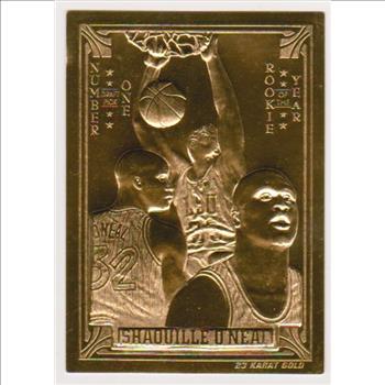  23 kt Gold - Shaquille O'Neal 1994 Classic Gold Card (1/24,900)