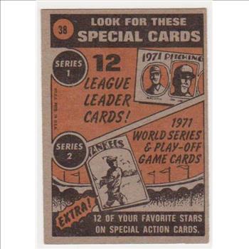 1972 Topps Carl Yastrzemski #38 Card - HOF'er