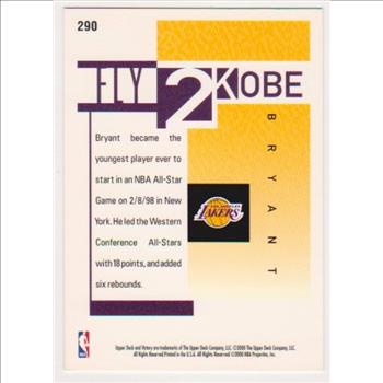 Kobe Bryant 2000 Upper Deck Victory #290 Card