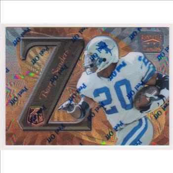 1997 Zenith Z-Team Barry Sanders #ZT14 Promo Card