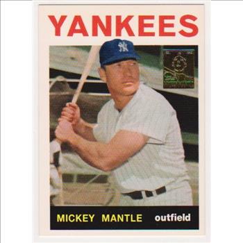 Mickey Mantle 1964 Topps #50 Commemorative Card - 1996 Topps #14 of 19 Insert Card