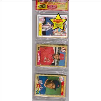 1987 Topps Baseball 49 Card Rack Pack w/ Gary Carter On Front