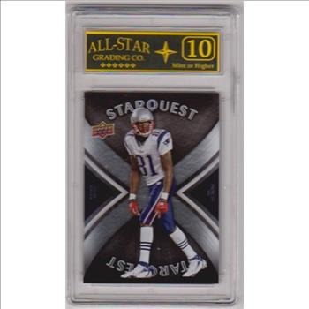 Graded 10 - Randy Moss 2008 Upper Deck Starquest #SQ26 Insert Card
