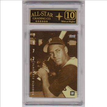 Graded 10 - Roberto Clemente 1994 Upper Deck GM #2 Card