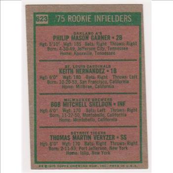 Rookie - 1975 Topps Keith Hernandez #623 - 5 Time All-Star - Vintage