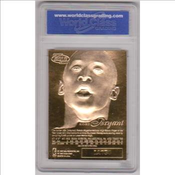 Rookie Graded Gem Mint 10 - Kobe Bryant 1996-97 Flair Showcase Legacy 23 Kt Gold Card