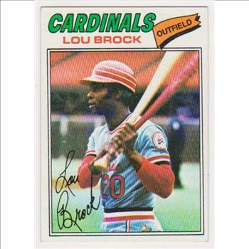 1977 Topps Lou Brock #355 Card - HOF'er