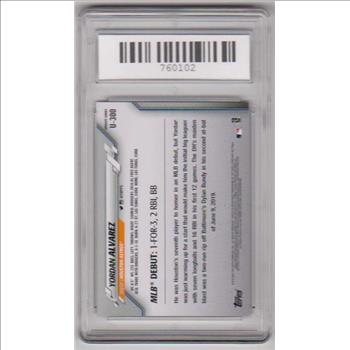 Rookie Graded Mint 9 - Yordan Alvarez 2020 Topps Update #U-300 Card