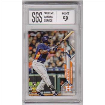 Rookie Graded Mint 9 - Yordan Alvarez 2020 Topps Update #U-300 Card