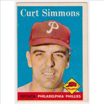 1958 Topps Curt Simmons #404 Card