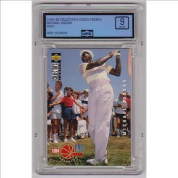 Graded MPE Mint 9 - Michael Jordan 1994-95 Collector's Choice Italian #204 Card