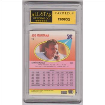 Graded 10 - Joe Montana 1990 Fleer #10 Card
