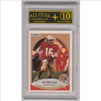 Graded 10 - Joe Montana 1990 Fleer #10 Card