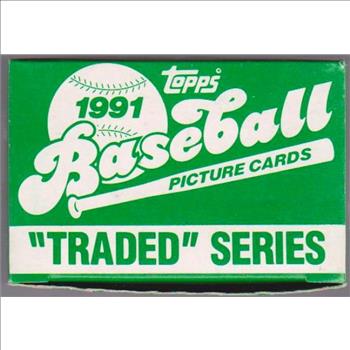 1991 Topps Traded Baseball 132 Card Set In Factory Box
