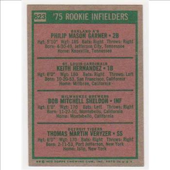Rookie - 1975 Topps Keith Hernandez #623 - 5 Time All-Star - Vintage