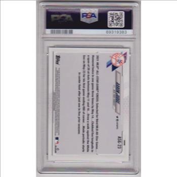 Graded PSA Mint 9 - Aaron Judge 2021 Topps Chrome Update All-Star Game #ASG-23 Card