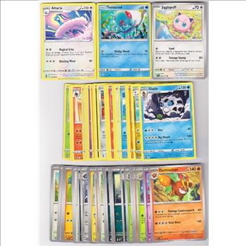 50 Different Pokemon Trading Cards w/ Jigglypuff + More
