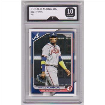 Graded Sigma Gem Mint 10 - Ronald Acuna Jr. 2024 Bowman #32 Card