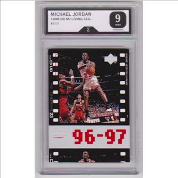 Graded Sigma Mint 9  - Michael Jordan 1998 Upper Deck Living Legends #111 Card