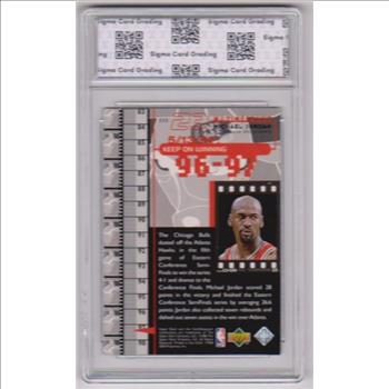 Graded Sigma Mint 9  - Michael Jordan 1998 Upper Deck Living Legends #111 Card