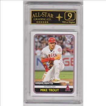 Graded 9 - Mike Trout 2020 Topps BL Highlights #293 Card