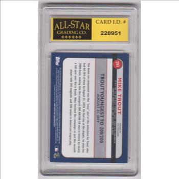 Graded 9 - Mike Trout 2020 Topps BL Highlights #293 Card