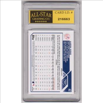 Graded 10 - Aaron Judge 2023 Topps #62 Card