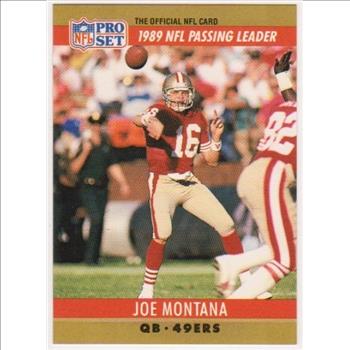 Error - JOE MONTANA 1990 Pro Set Wrong Back - HOFer