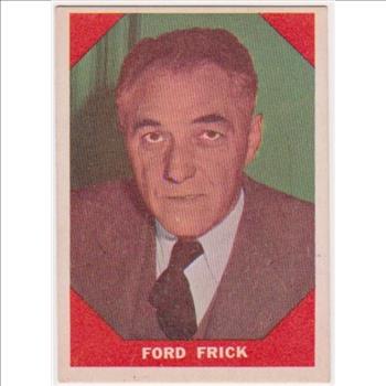 1960 Fleer Ford Frick #74 Card - HOF'er