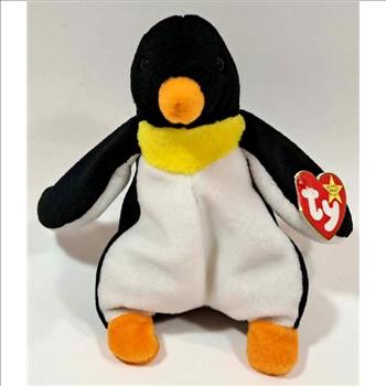 1995 Ty Beanie Baby Waddle The Penguin - New With Tags