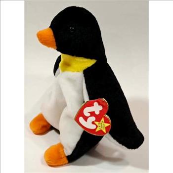 1995 Ty Beanie Baby Waddle The Penguin - New With Tags