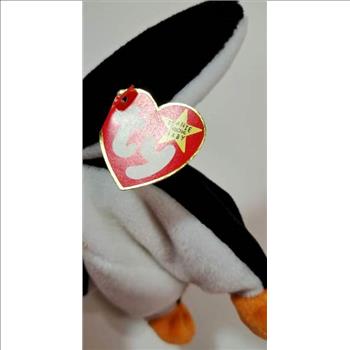 1995 Ty Beanie Baby Waddle The Penguin - New With Tags