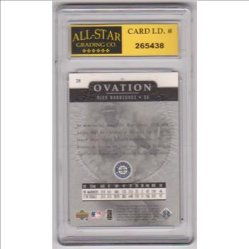 Graded 10 - Alex Rodriguez 1999 Upper Deck Ovation #28 Card