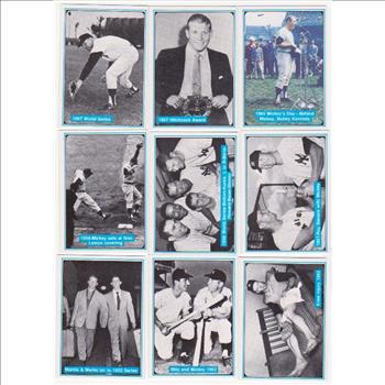 9 Different Mickey Mantle 1982 ASA The Mickey Mantle Story Cards