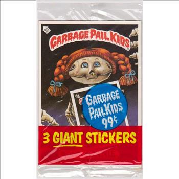 Sealed - 1986 Topps Garbage Pail Kids Giant Stickers Unopened Pack