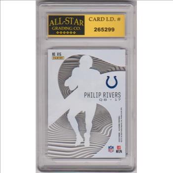 Graded 10 - Philip Rivers 2020 Panini Illusions Astounding #A16 Insert Card