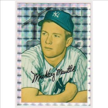 Atomic Refractor - MICKEY MANTLE 1952 Bowman #20 Commemorative Insert Card