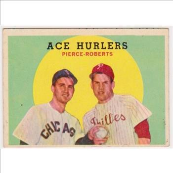 1959 Topps Billy Pierce + Robin Roberts #156 Card