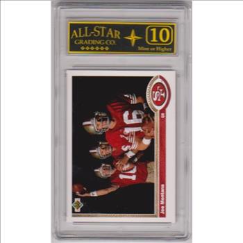 Graded 10 - Joe Montana 1991 Upper Deck #54 Card