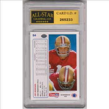 Graded 10 - Joe Montana 1991 Upper Deck #54 Card