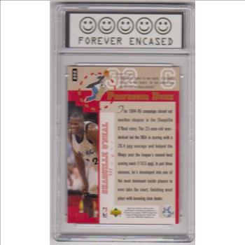 Labeled Mint 9 - Shaquille O'Neal 1995-96 Collector's Choice Players Club #202 Insert Card