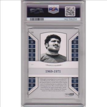 Graded PSA Gem Mint 10 - Franco Harris 2011 Press Pass Legends #90 Card