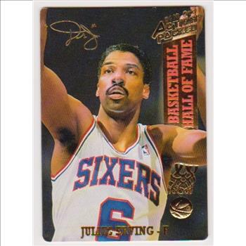 24 Kt Gold - Julius Erving - 1993 Action Packed 24 Kt Gold #56G Insert Card - #1476/2500