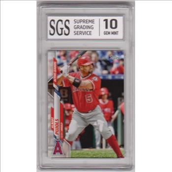 Graded Gem Mint 10 - Albert Pujols 2020 Topps Update #U-142 Card