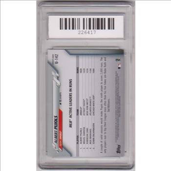 Graded Gem Mint 10 - Albert Pujols 2020 Topps Update #U-142 Card
