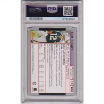 Graded PSA Mint 9 - Tom Brady 2004 Bowman #106 Card