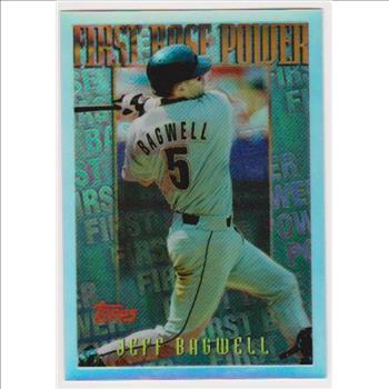 REFRACTOR - Jeff Bagwell 1996 Topps Mystery Finest #M20 Insert Card
