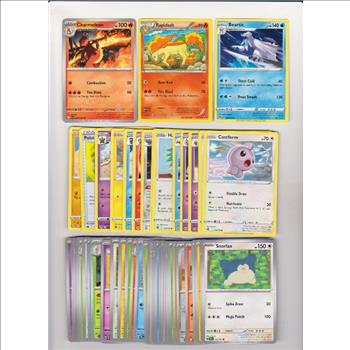 50 Different Pokemon Trading Cards w/ Charmeleon + More